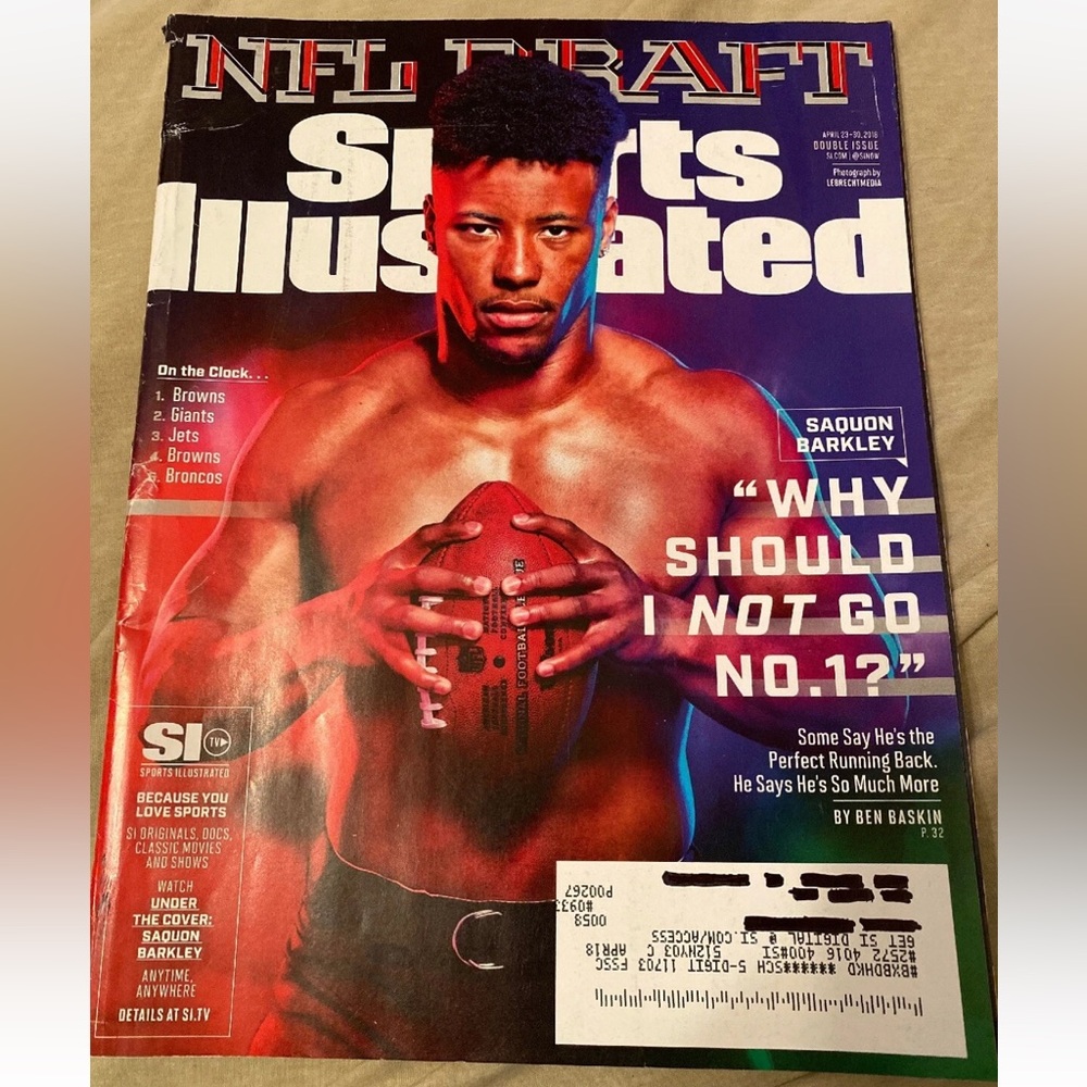 Sports Illustrated Magazine - April 2018 - Saquon Barkley - New York Giants NFL